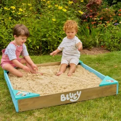 Bluey Wooden Sandpit with Cover