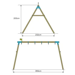 Build Your Own TP Triple Compact Roundwood Swing Frame