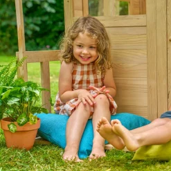 Buttercup Cottage Wooden Playhouse with Floor and Verandah - FSC® certified
