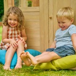 Buttercup Cottage Wooden Playhouse with Floor, Verandah and Mud Kitchen - FSC® certified
