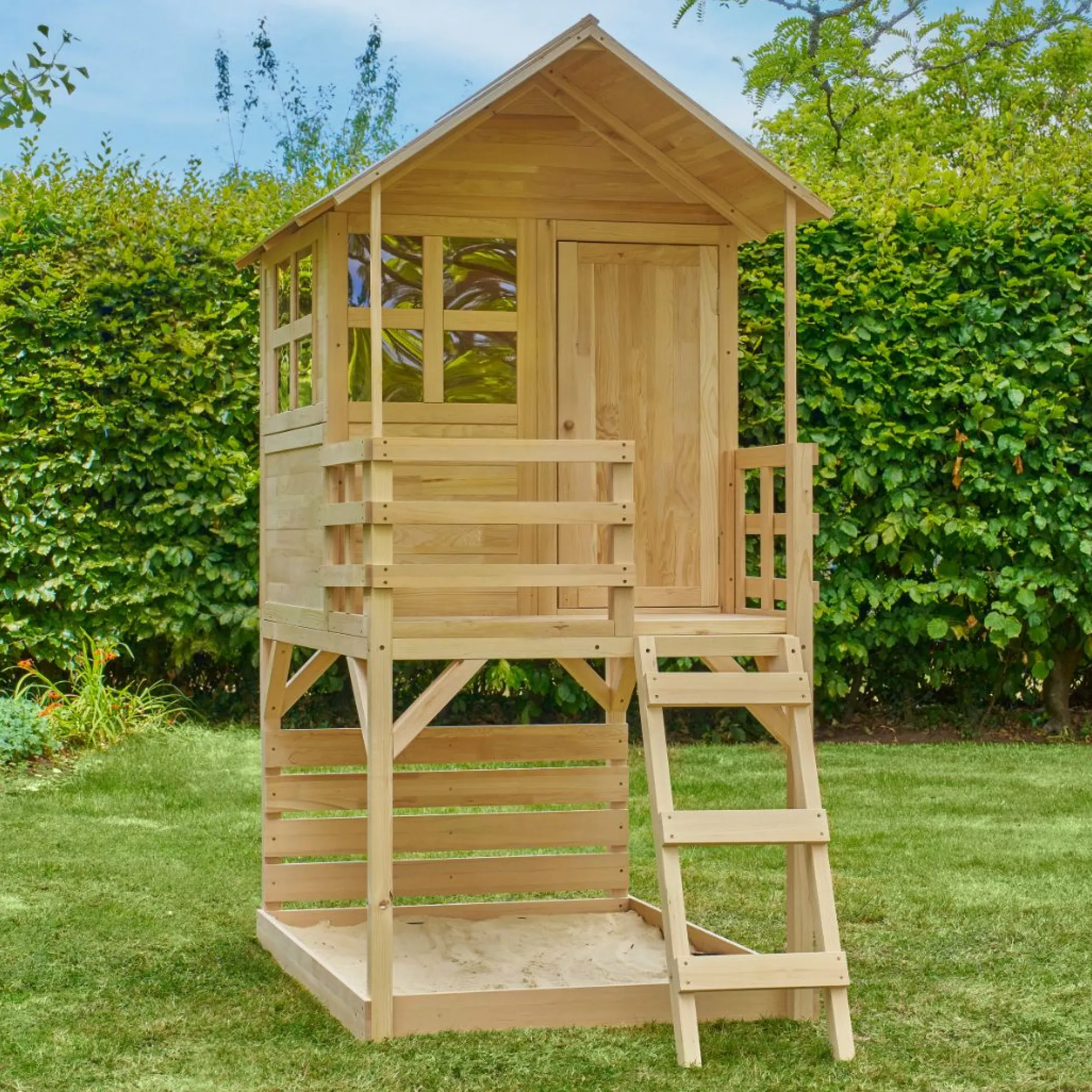 Buttercup Cottage Wooden Playhouse with Verandah and Deck - FSC® certified