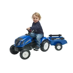Falk New Holland Tractor with Trailer and Opening Bonnet