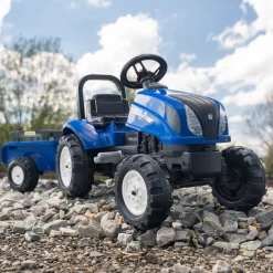 Falk New Holland Tractor with Trailer and Opening Bonnet