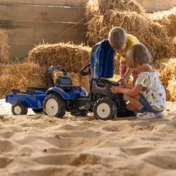 Falk New Holland Tractor with Trailer and Opening Bonnet