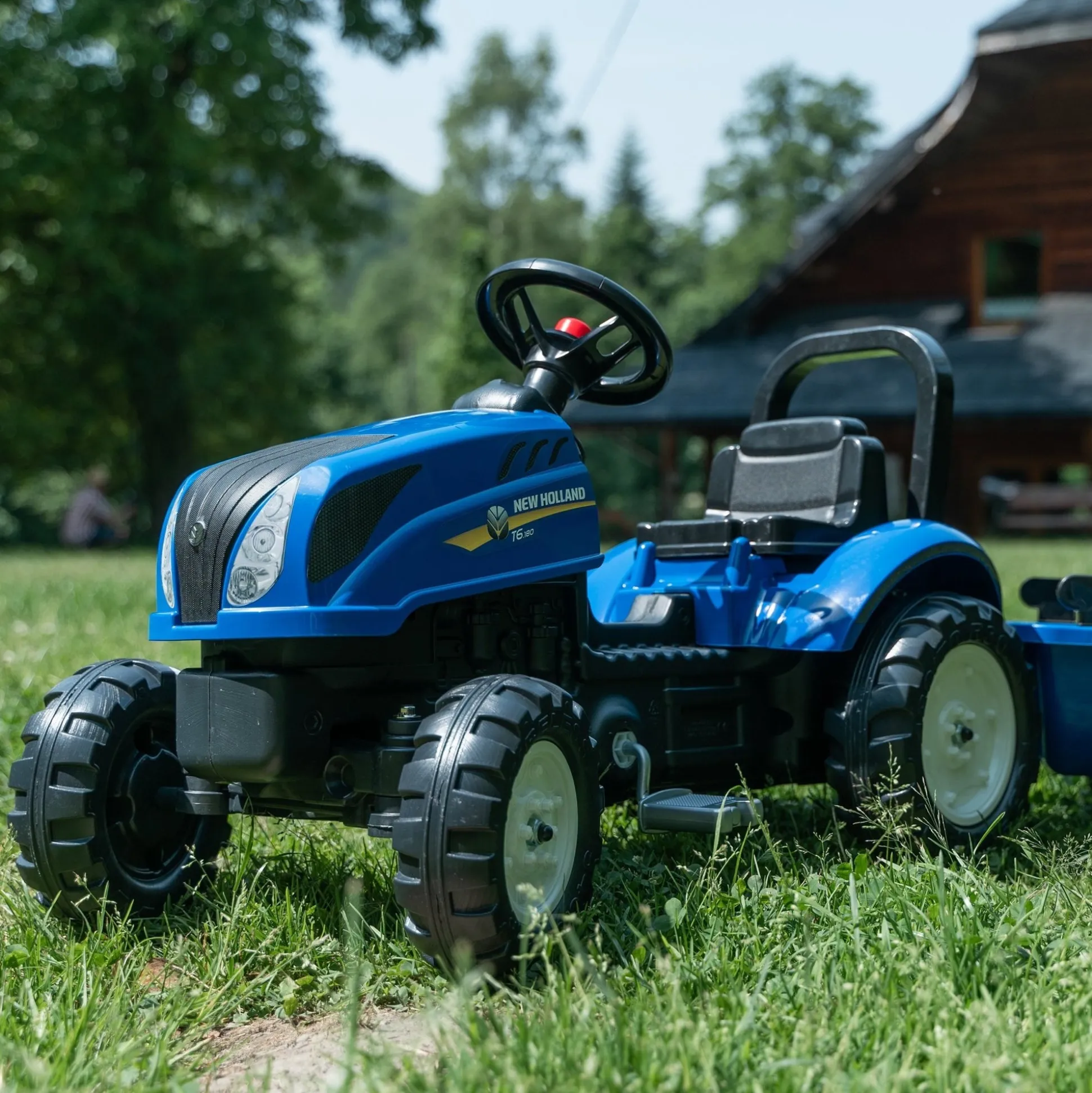 Falk New Holland Tractor with Trailer and Opening Bonnet