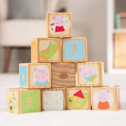 Grow with Peppa Pig 10 Piece Wooden Block Set