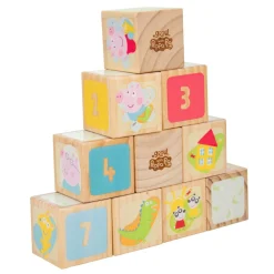 Grow with Peppa Pig 10 Piece Wooden Block Set