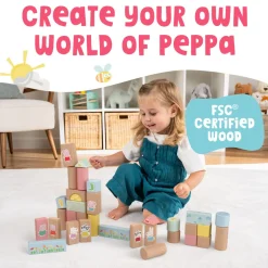 Grow with Peppa Pig 80 Piece Wooden Block Set