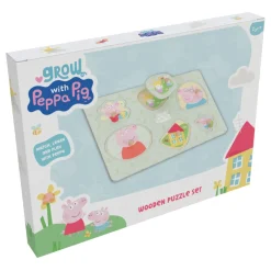 Grow with Peppa Pig Wooden Puzzle Set