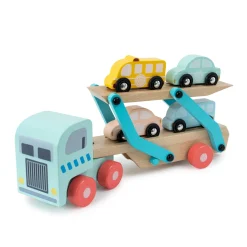 Owl & Fox Wooden Multi-storey Garage with Vehicle Transporter - FSC® certified