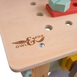 Owl & Fox Wooden Workbench Set with Tool Caddy - FSC® certified