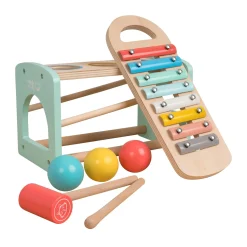 Owl & Fox Wooden Xylophone Bench - FSC® certified