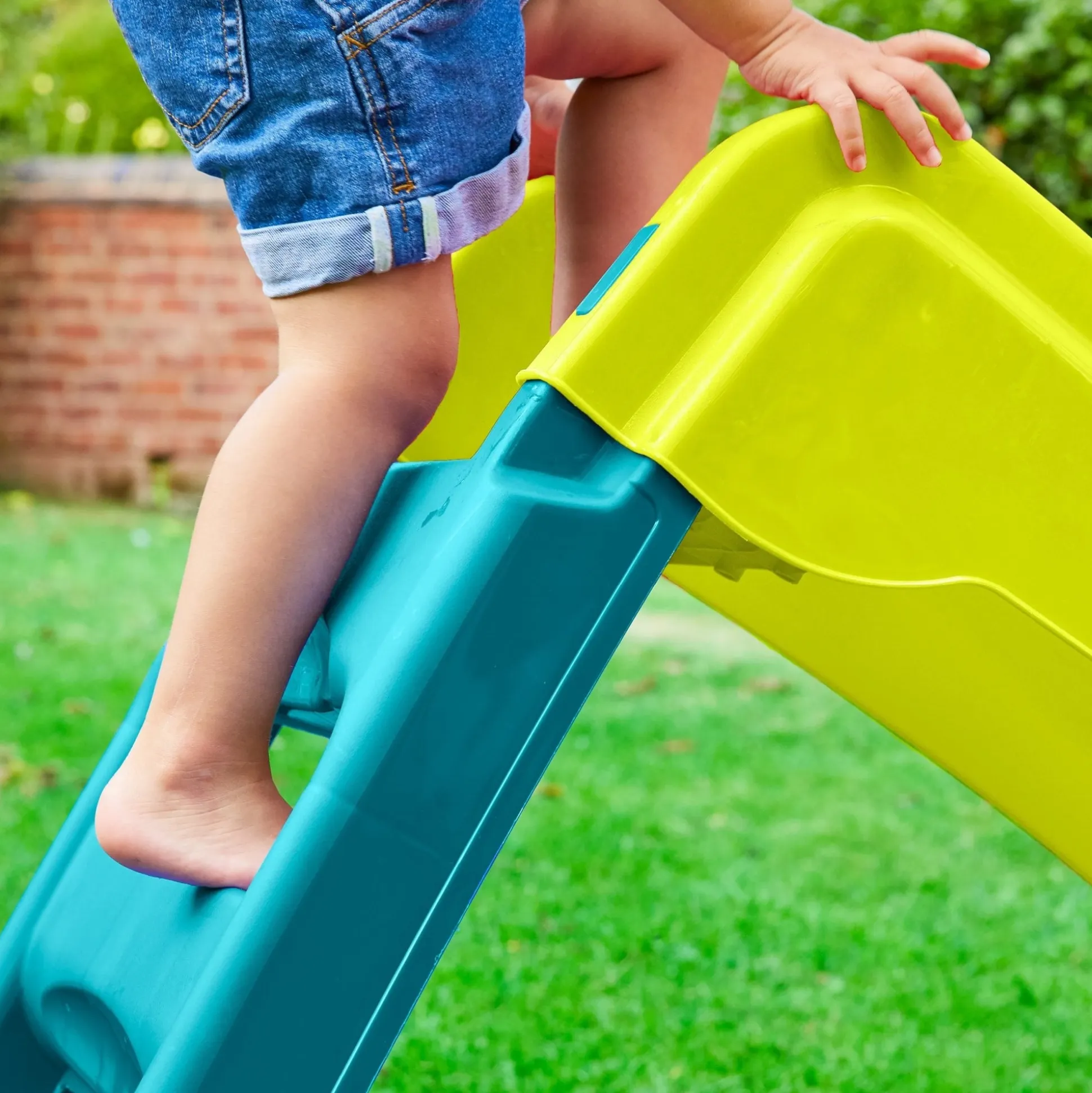 PalPlay Green & Blue Plastic Folding First Slide