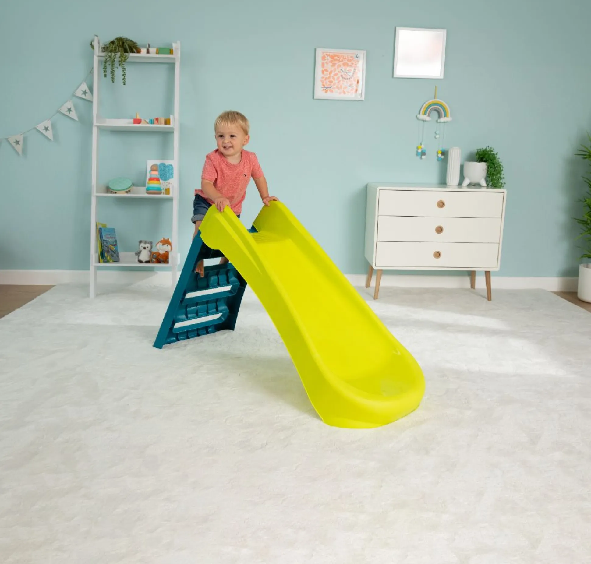 PalPlay Green & Blue Plastic Folding First Slide