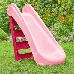 PalPlay Pink & White Plastic Folding First Slide