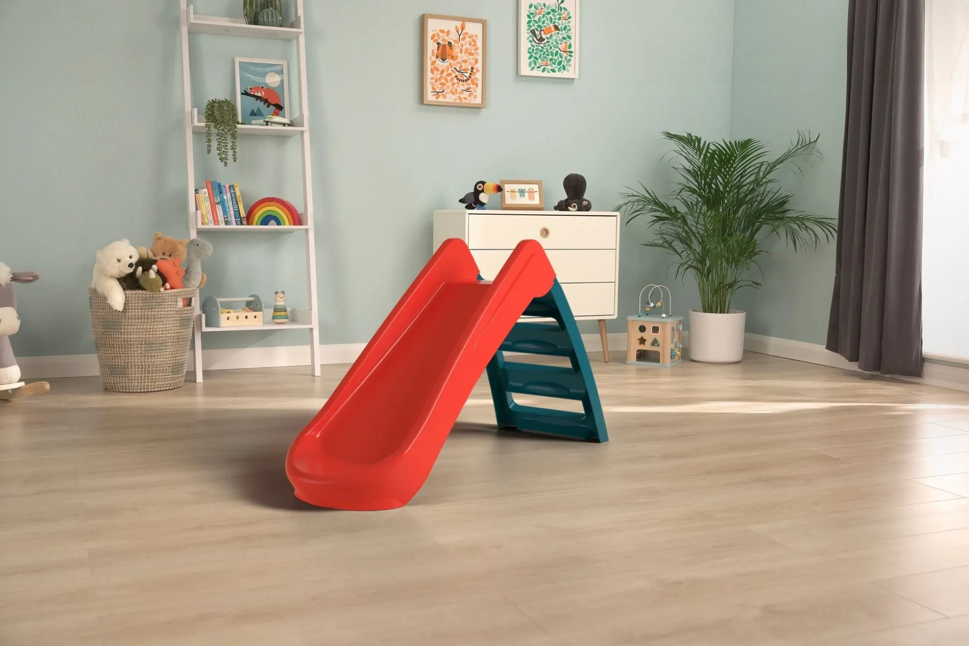 PalPlay Red & Blue Plastic Folding First Slide