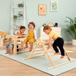 TP Active-Tots Pikler Style Climbing Triangle, Cube & Three Slides - FSC® certified