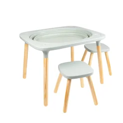 TP Active-Tots Pikler Style 4 in 1 Wooden Play Table with Two Play Stools - FSC® certified