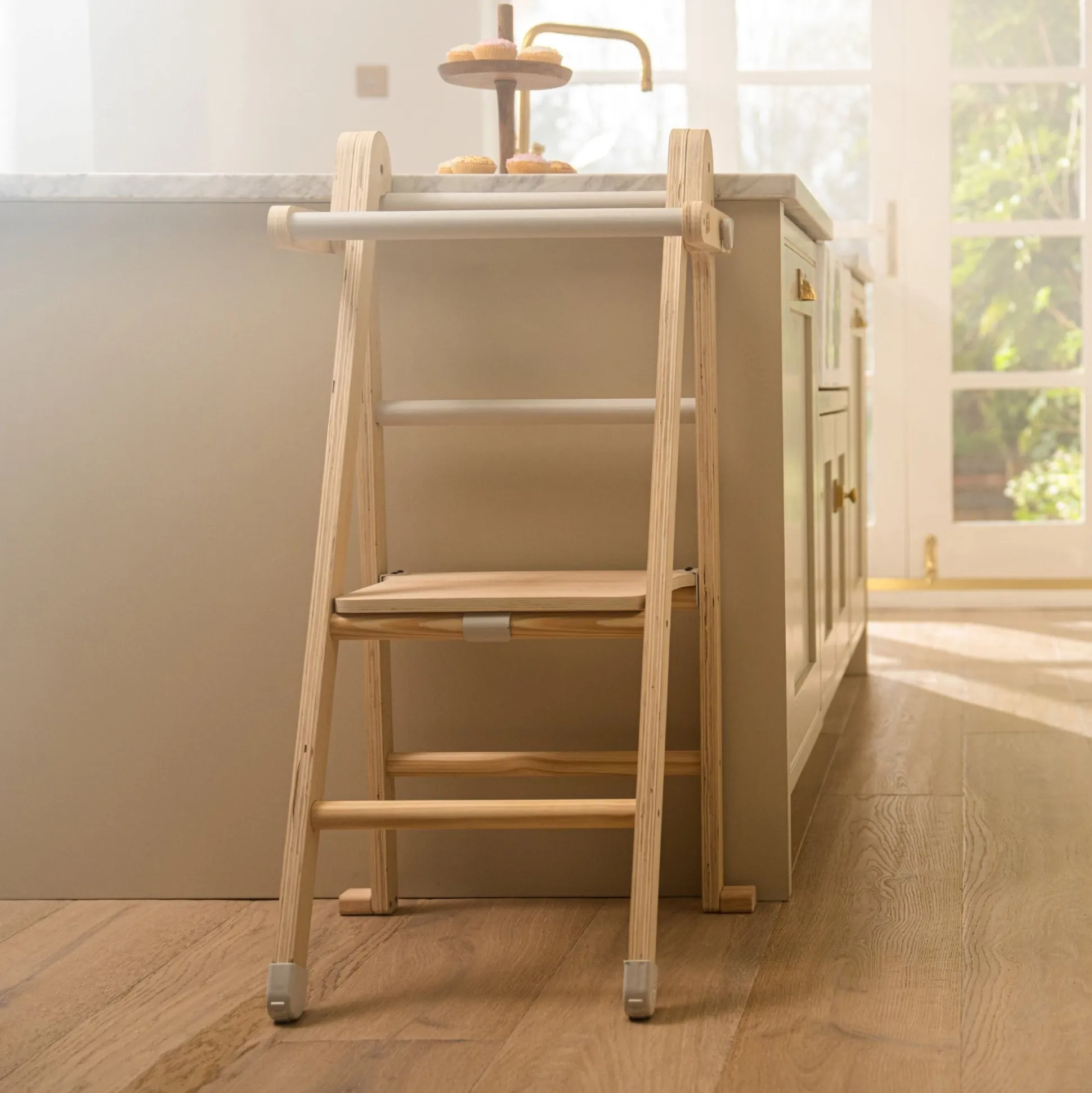 TP Active-Tots Pikler Style Wooden Folding Helper Tower With Play Easel - FSC® certified