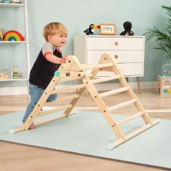 TP Active-Tots Pikler Style Wooden Climbing Triangle With Wooden Play Easel - FSC® certified