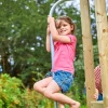 TP Castlewood Ludlow Wooden Climbing Frame with Single Swing Set & Slide - FSC® certified