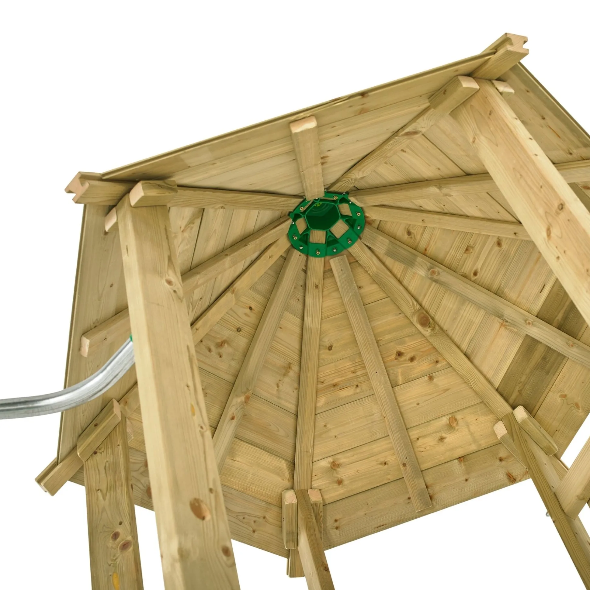 TP Castlewood Ludlow Wooden Climbing Frame with Single Swing Set & Slide - FSC® certified