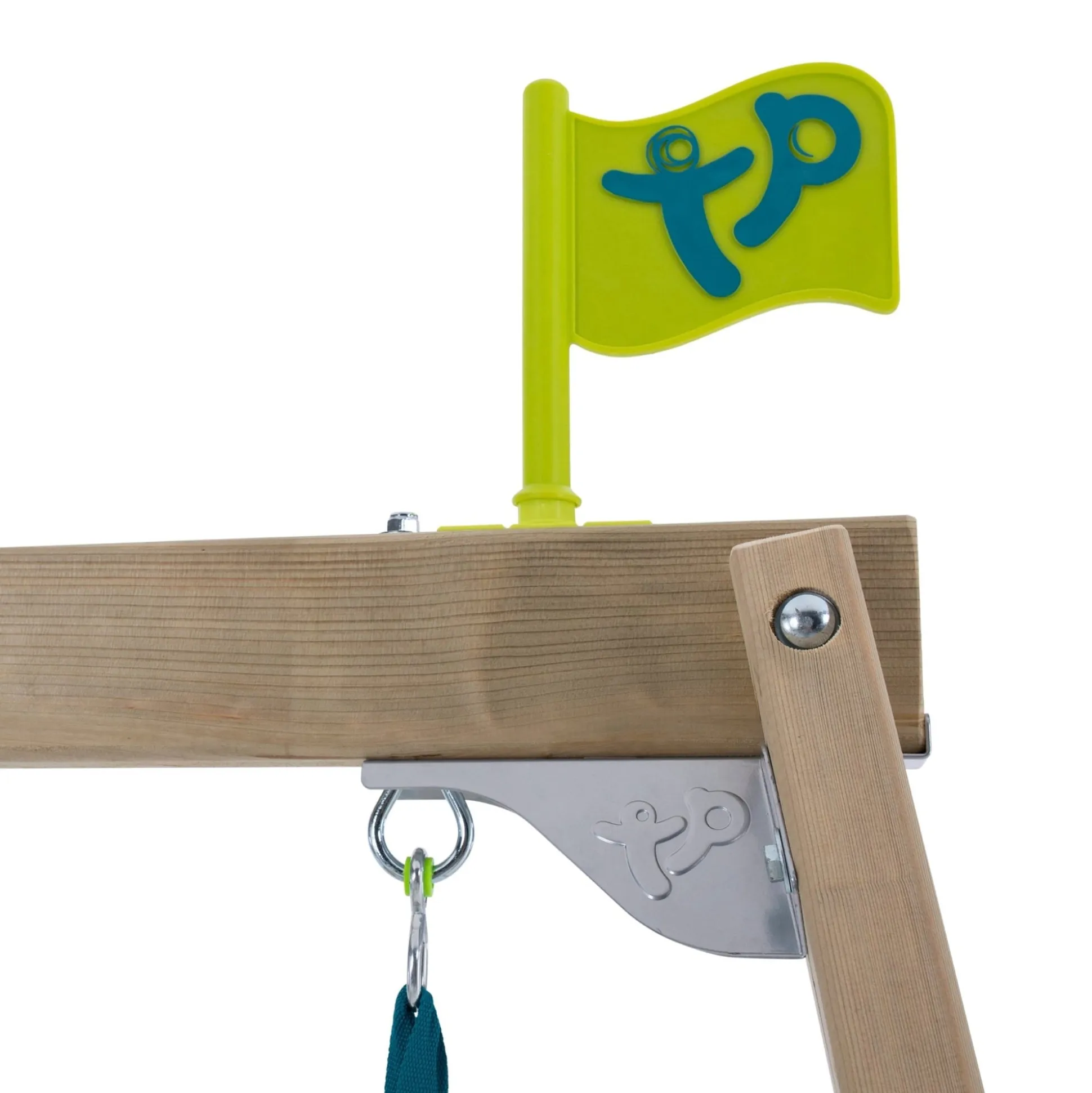 TP Castlewood Ludlow Wooden Climbing Frame with Single Swing Set & Slide - FSC® certified