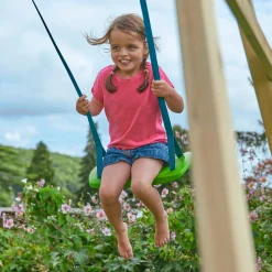 TP Castlewood Ludlow Wooden Climbing Frame with Single Swing Set & Slide - FSC® certified