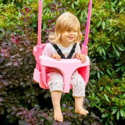 TP Deluxe Double Metal Swing with Rapide & Pink Quadpod seats