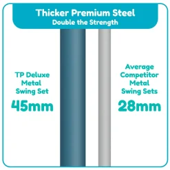 TP Deluxe Single Metal Swing Set with Bluey Quadpod