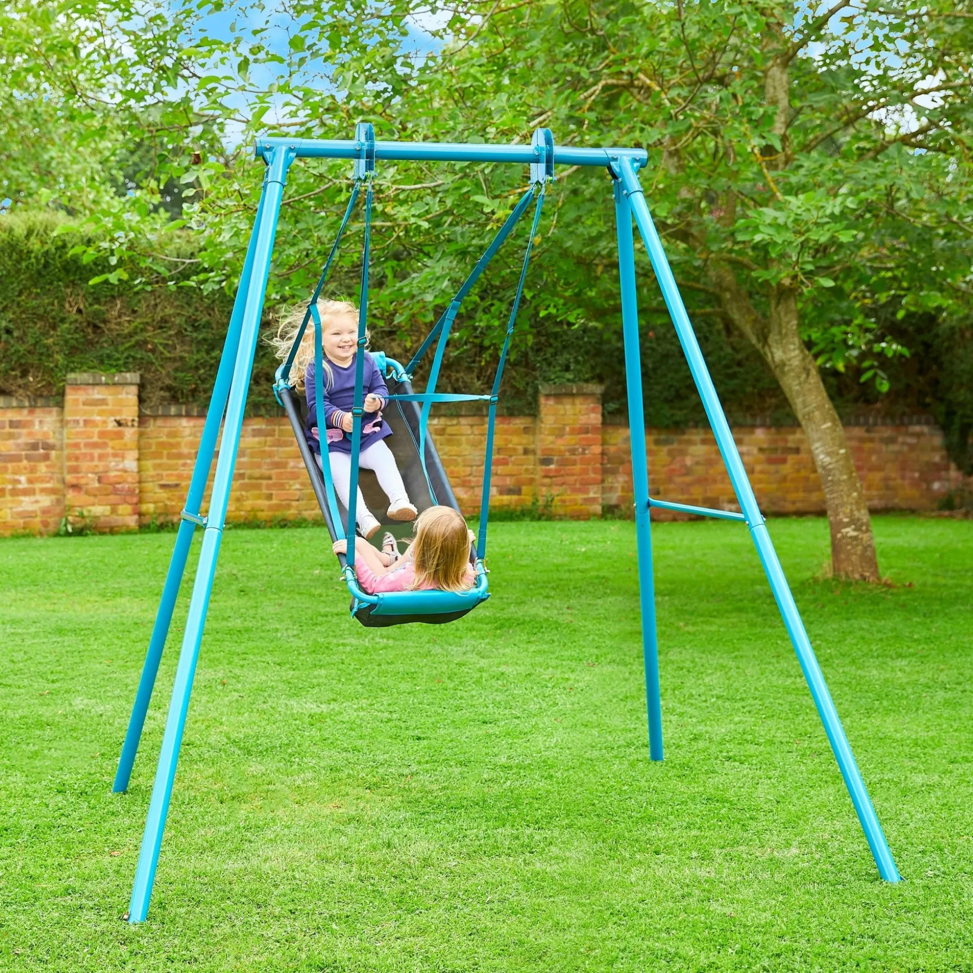 TP Deluxe Single Metal Swing with Pirate Boat Seat