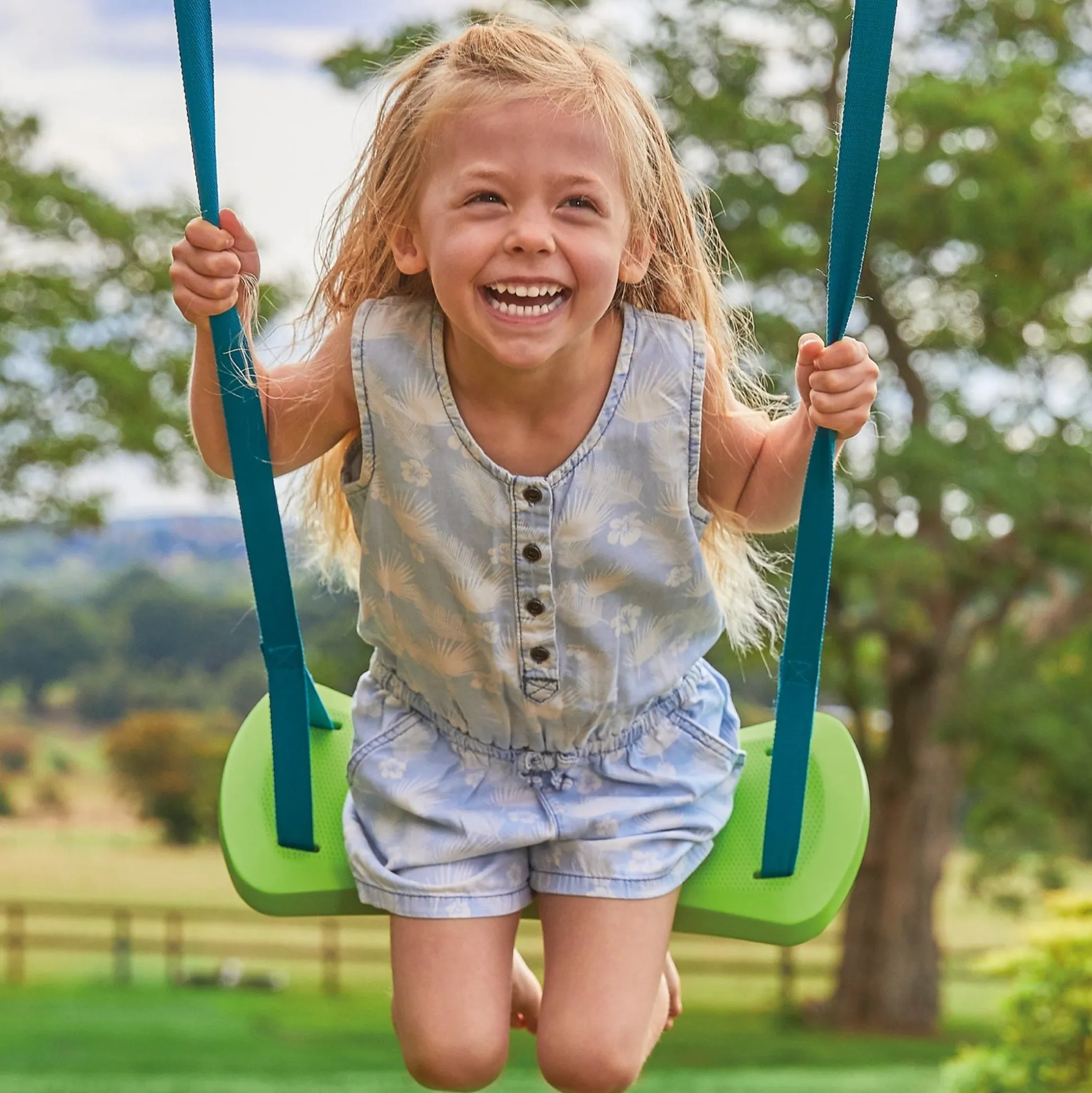 TP Deluxe Single Metal Swing with 3 in 1 seat and basketball hoop