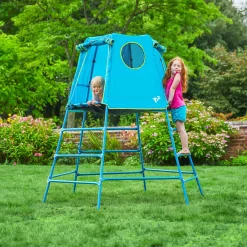 TP Explorer Metal Climbing Frame with Platform & Den