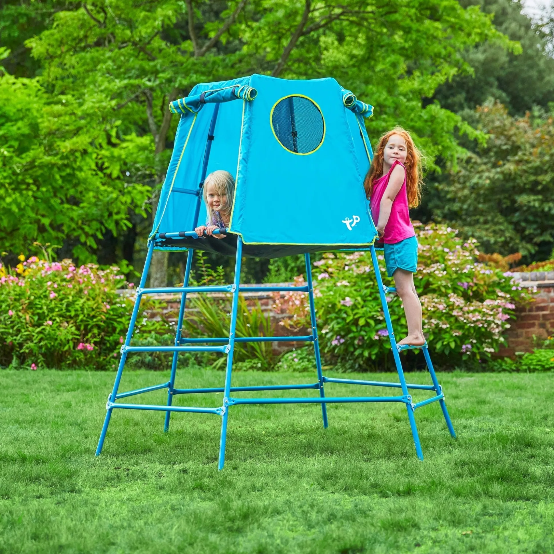 TP Explorer Metal Climbing Frame with Platform & Den