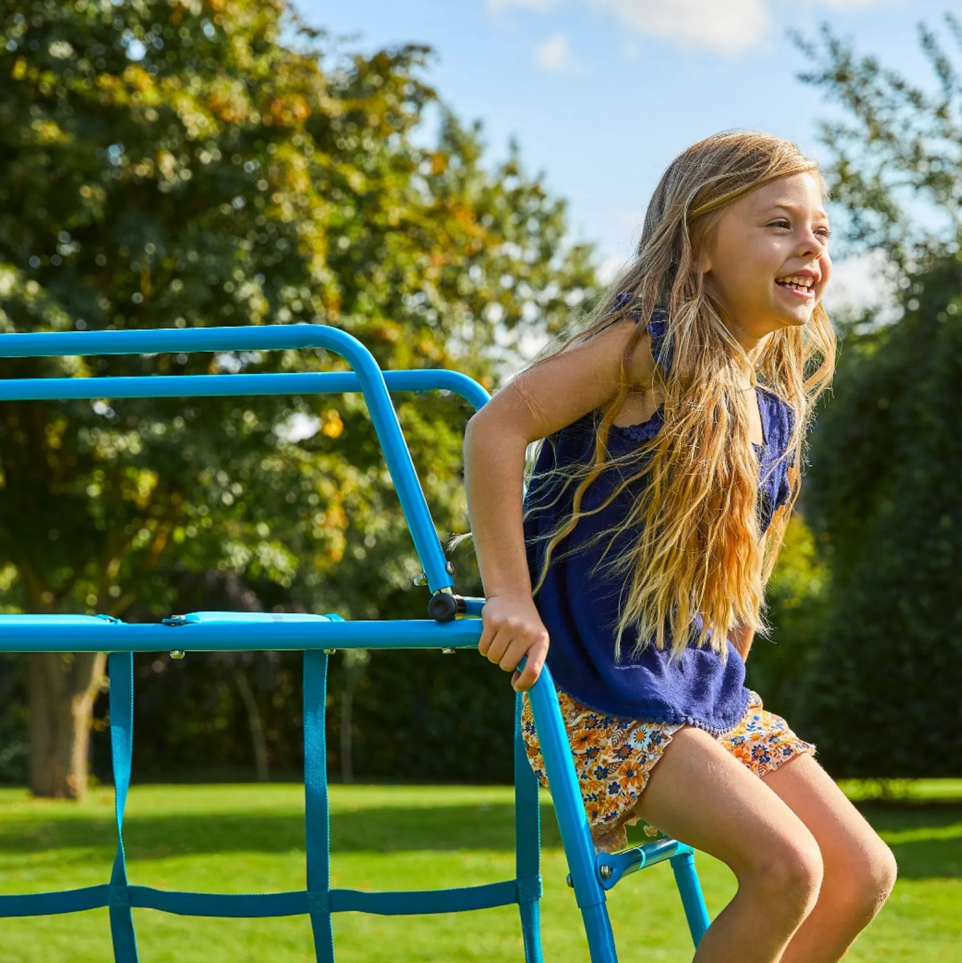 TP Explorer Metal Climbing Frame and Monkey Bridge