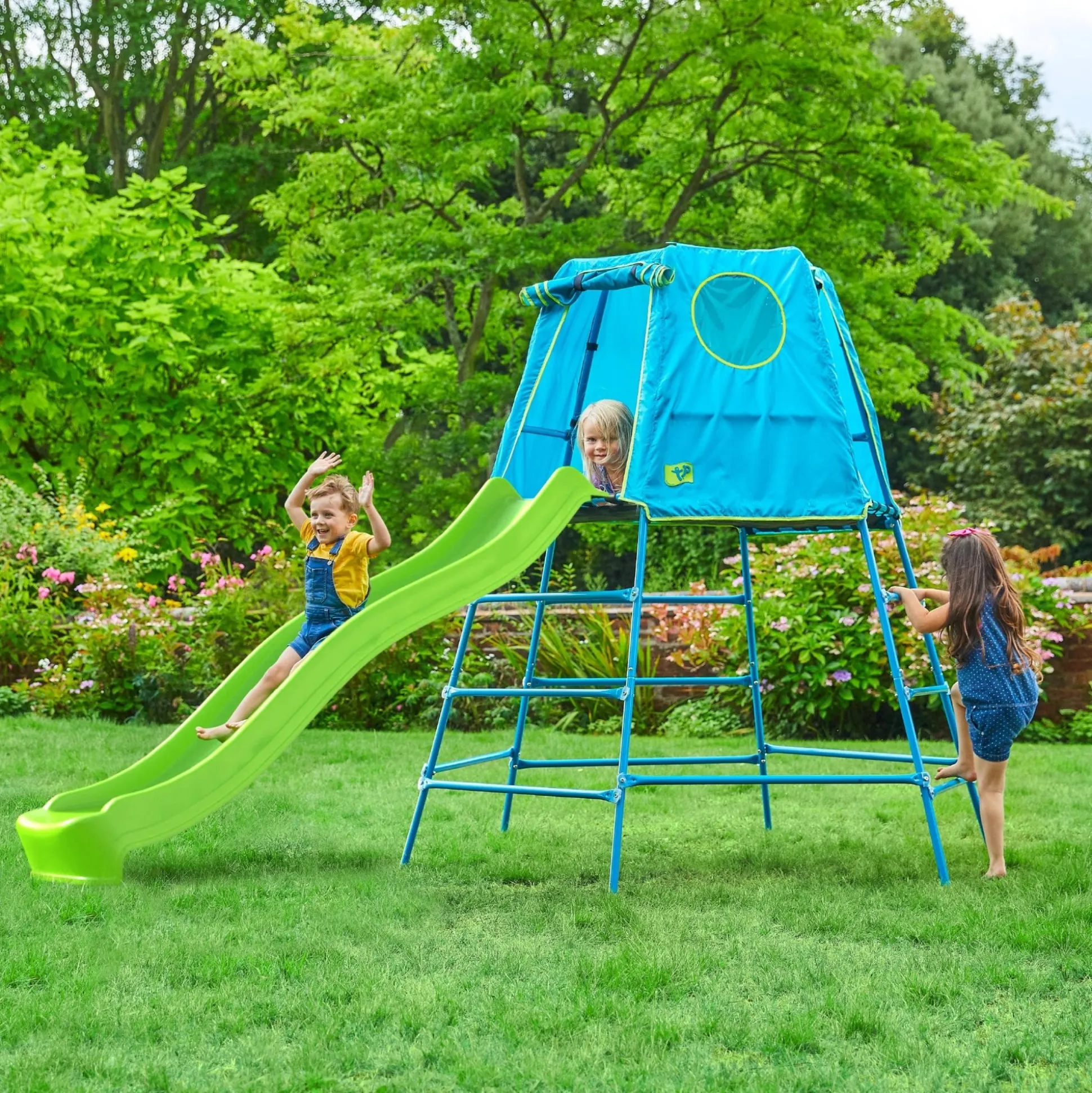TP Explorer Metal Climbing Frame Set & Ripple Slide