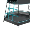 TP Explorer Metal Climbing Frame Set & Ripple Slide, Swing and Basketball Black Edition