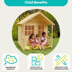 TP Forest Cabin Wooden Playhouse - FSC® certified