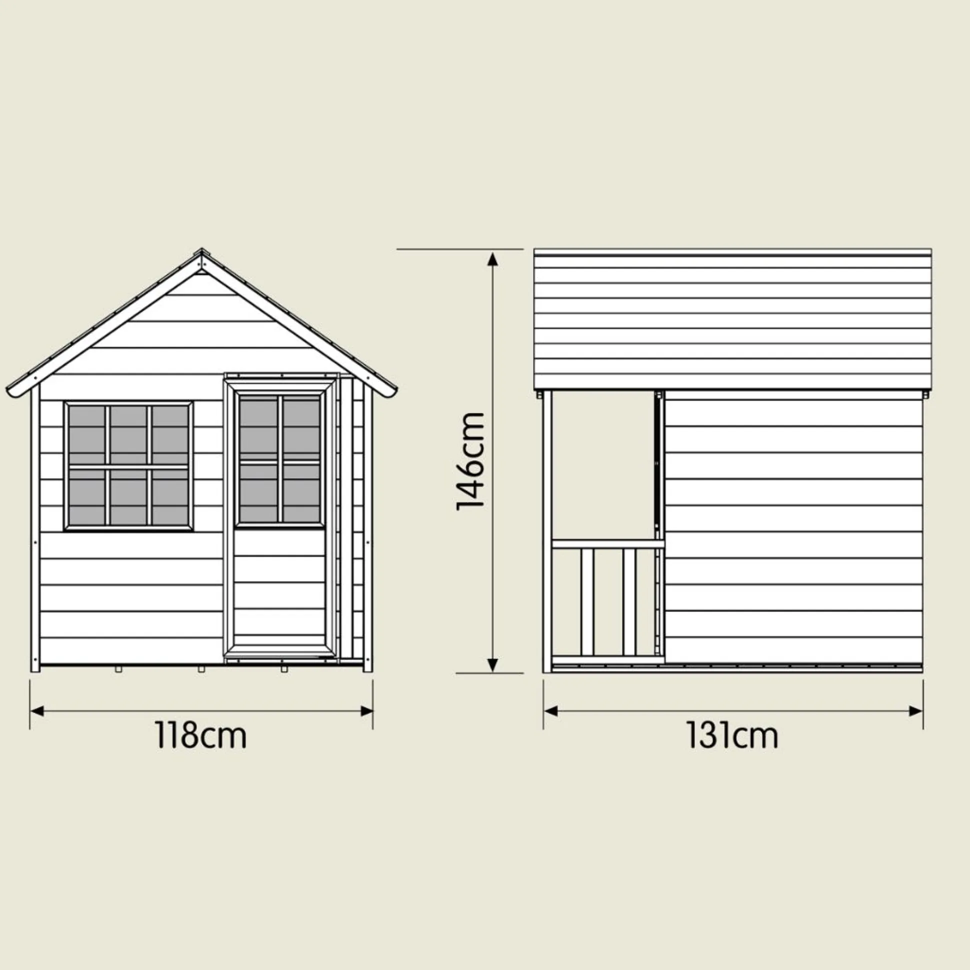 TP Forest Cabin Wooden Playhouse - FSC® certified