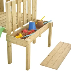 TP Forest Toddler Wooden Pink Quadpod Swing Set & Slide - FSC® certified