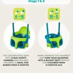 TP Forest Wooden Double Swing with Quadpod - FSC® certified
