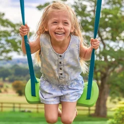 TP Forest Wooden Double Swing Bluey with Quadpod and Rapide Seats - FSC® certified