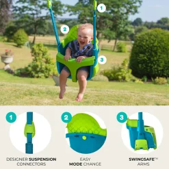 TP Forest Wooden Single Swing with Quadpod - FSC® certified