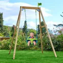 TP Forest Wooden Single Swing with Quadpod - FSC® certified