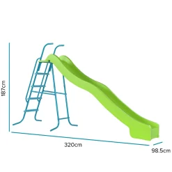 TP 10ft (3m) Super Wavy Slide & Stepset