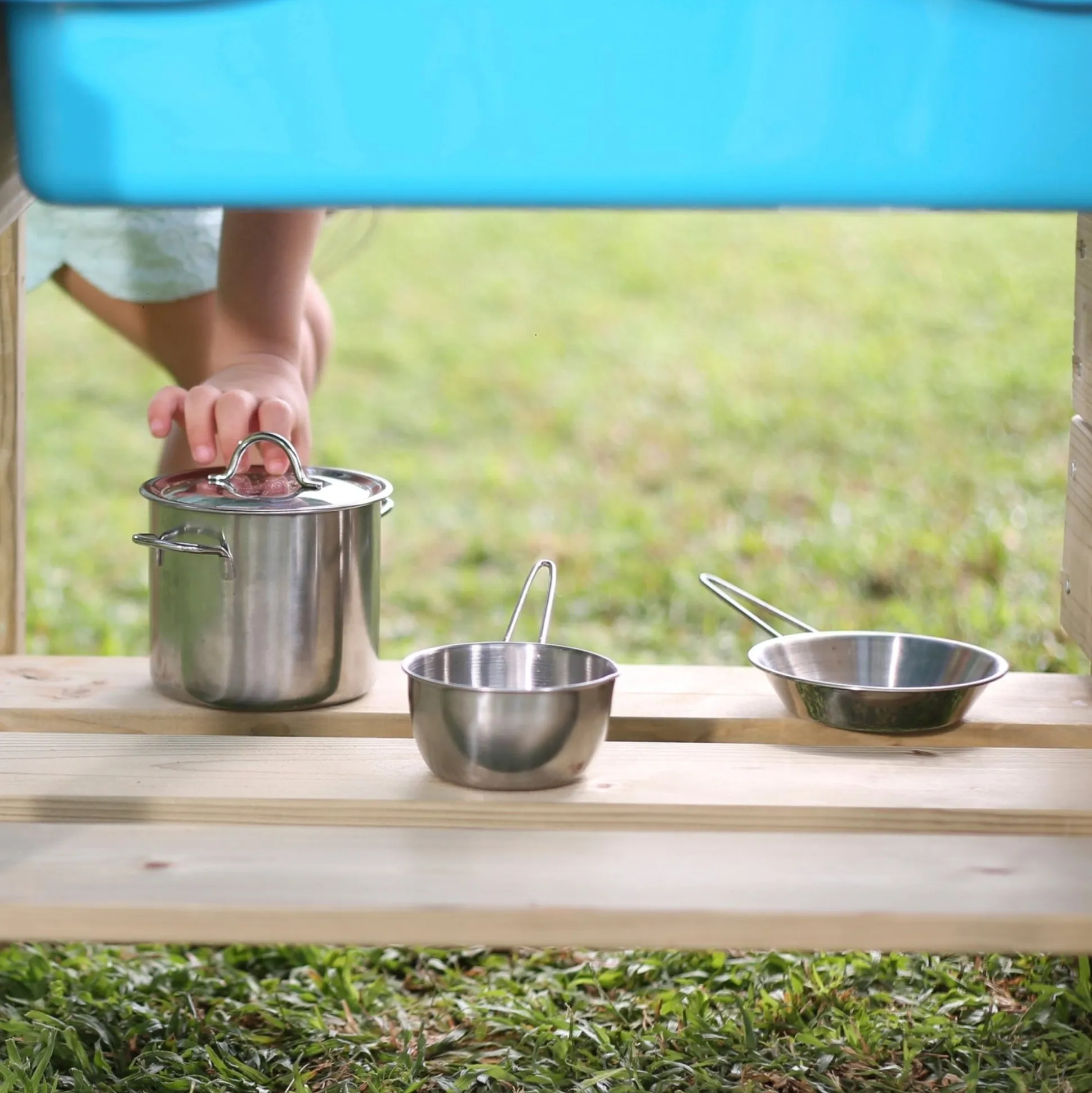 TP Junior Chef Wooden Mud Kitchen with Working Tap & Sink - FSC® certified