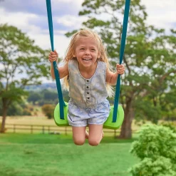 TP Kingswood Double Squarewood Swing Set with Quadpod - FSC® certified
