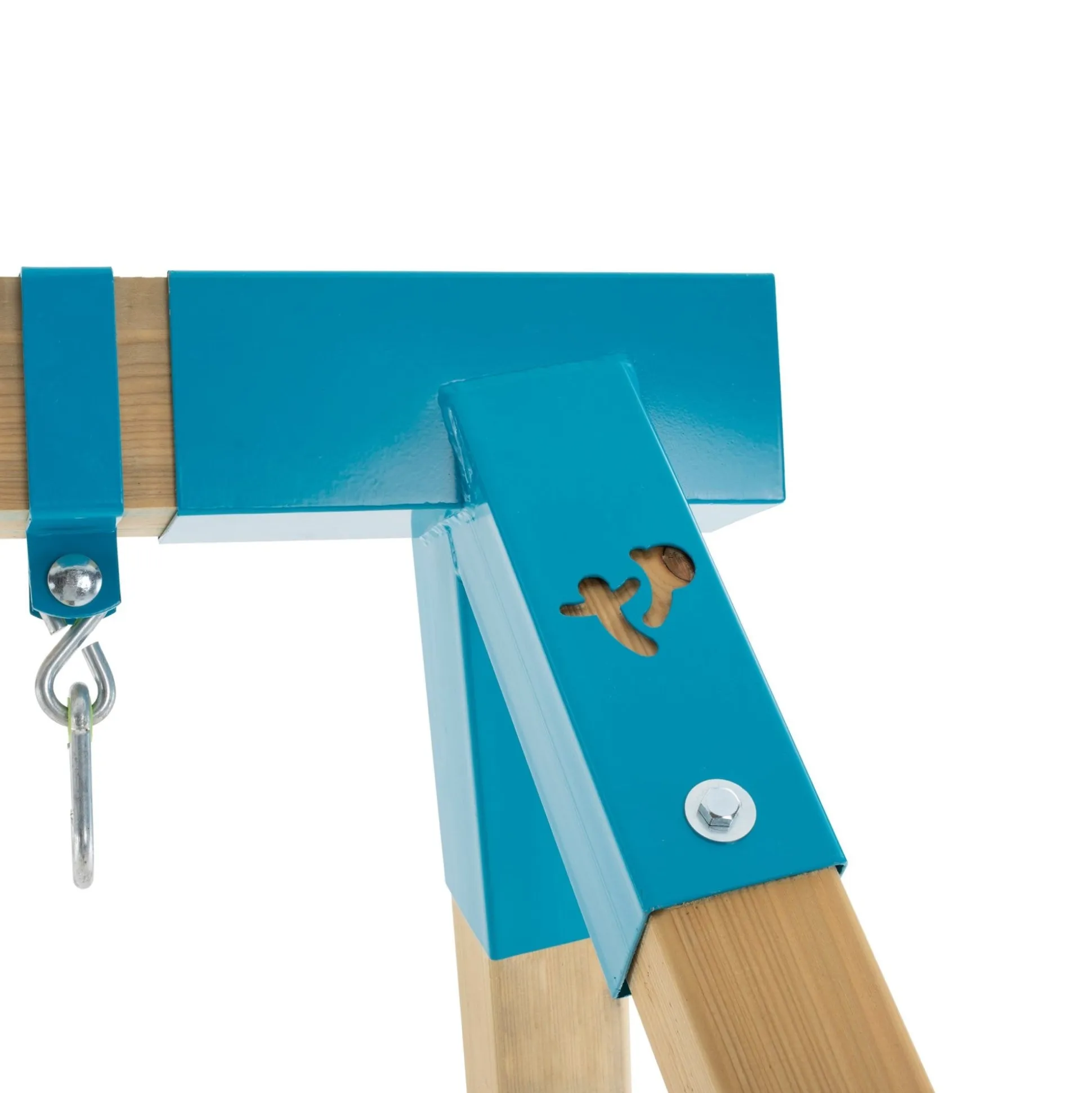 TP Kingswood Double Squarewood Swing Set with Glider - FSC® certified
