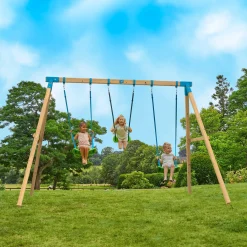 TP Kingswood Triple Squarewood Swing Set - FSC® certified