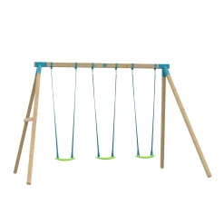 TP Kingswood Triple Squarewood Swing Set - FSC® certified